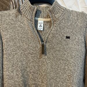 Carter's Gray Marled Half-Zip Sweater